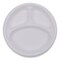 Boardwalk Hi-Impact Plastic Dinnerware, Plate, 10", 3 Compartments, White, PK500 PLTHIPS10WH3 - alternate 9